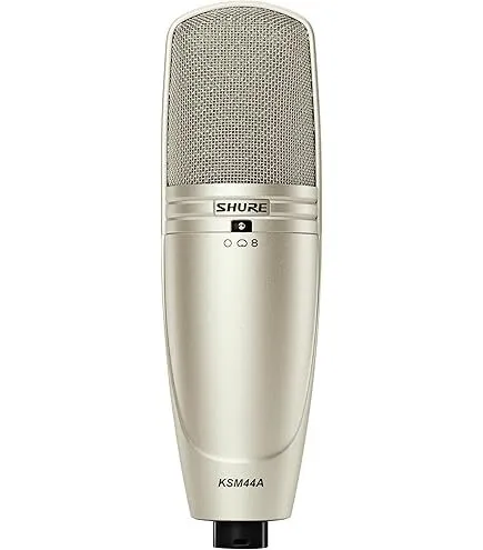 Micrófono de Condensador de Diafragma Grande Color Silver, Shure KSM32