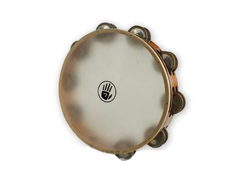 Pandero SoundArt Serie de 10  Doble Fila con Cascabeles de Bronce Fósforo con Parche de Becerro Black Swamp TD3