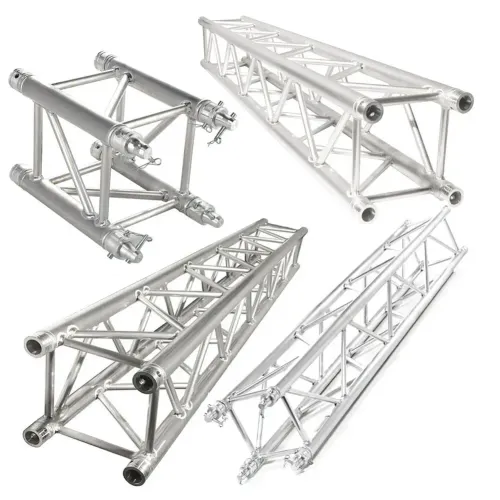 Truss de Aluminio de 3 Metros con Soporte Aforada con Tela Negra