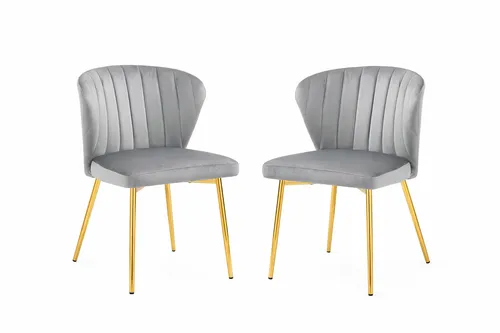 Grey Velvet Dining Chair