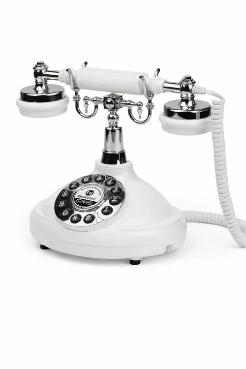 White Audio Guestbook Phone