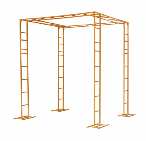 Gold Metal Arch & Canopy Frame