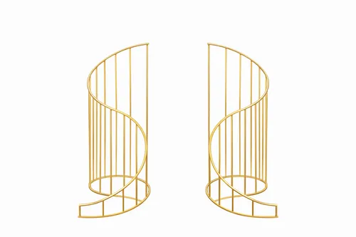 Gold Curved Background Arch