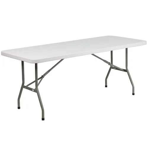 White Plastic Folding Table