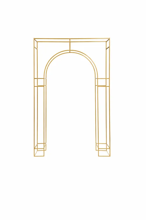 Gold Square Wedding Arch