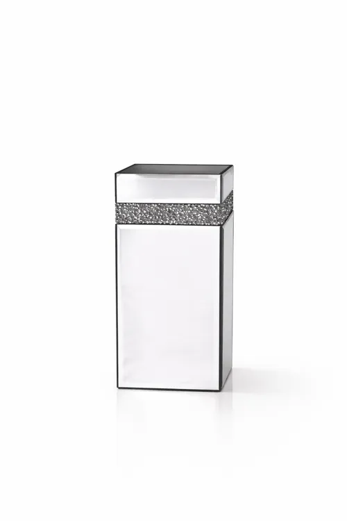Glam Rhinestones Mirrored Vase