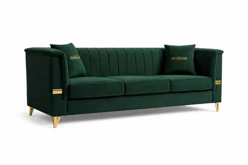 Emerald Velvet Luxe Sofa