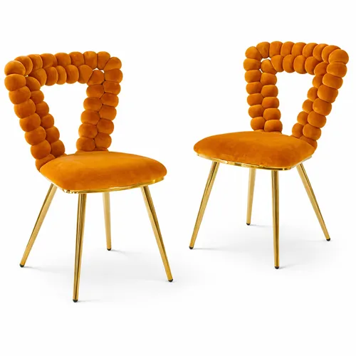 Orange Bubble Dining Chair