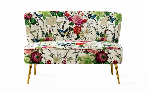 Garden Romance Velvet Loveseat