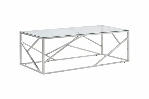 Silver Gass Top Table