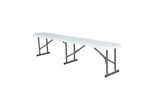 White Portable Bench