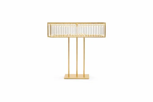 Gold and Crystal Centerpiece