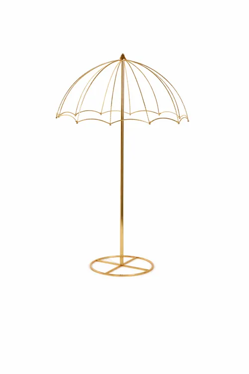 Metal Umbrella Floral Stand Centerpiece