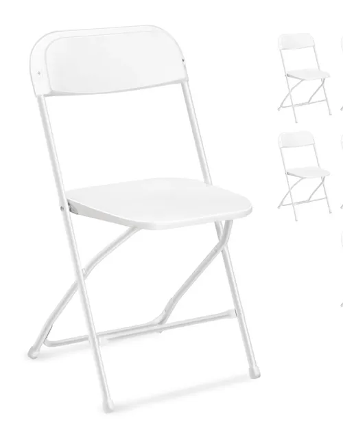 Standard White Folding Chairs 