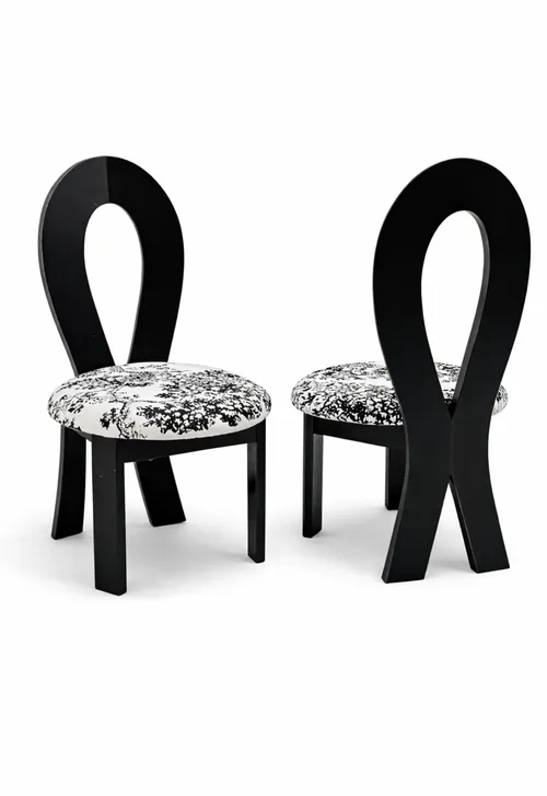 Black Classic Velvet Dining Chair 