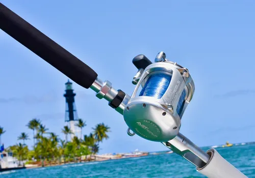 Avet EXW 50/2 Lever Drag Big Game Reel on Custom Rod