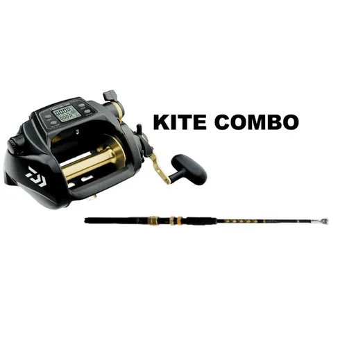 Daiwa Tanacom 1000 Electric Reel on Custom Kite Rod