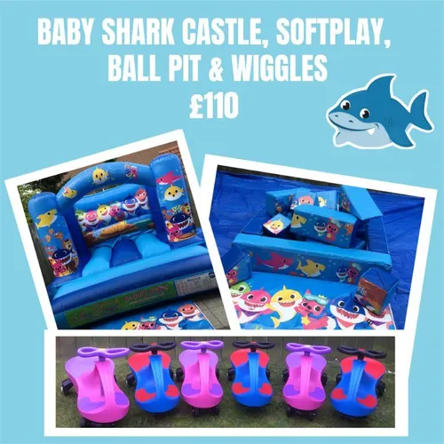Baby Shark Castle, Softplay, Ball Pit & Wiggles