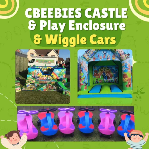 CBeebies Castle & Play Enclosure & Wiggle Cars