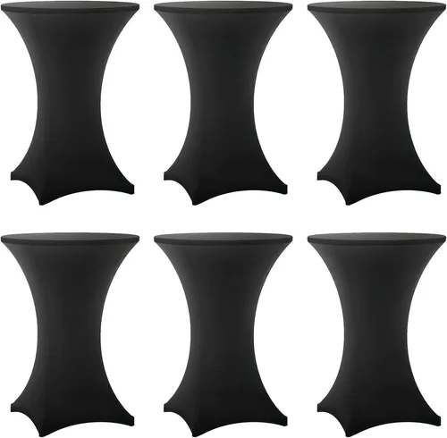 (1) Black Cocktail Table Cover