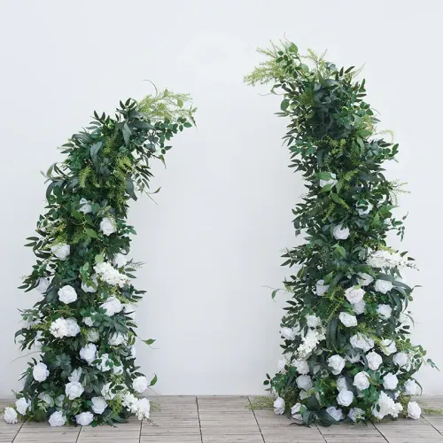 Rose & Greenery Flower Horn Backdrop Stand 6ft & 7ft