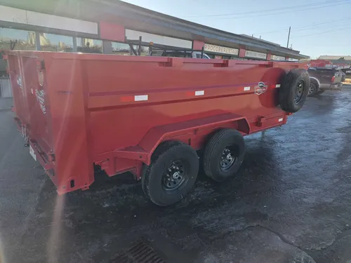 HD 7' x 14' 14K GVRW High side Heavy duty Dump Trailer