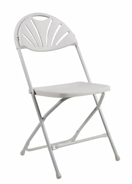 White Fanback Chair