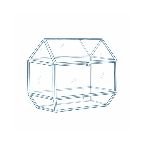 Gold Glass Box