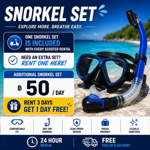 Extra Snorkel Set (50฿)