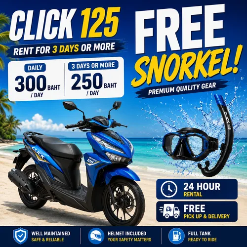 Click 125cc + Free Snorkel