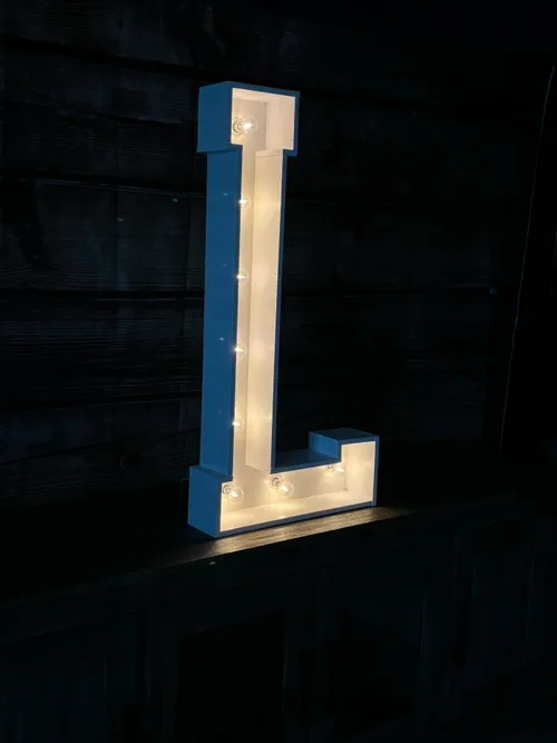 36in Marquee Lighted Letter L