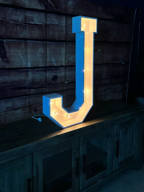 36in Marquee Lighted Letter J