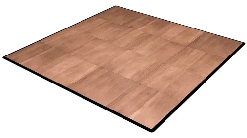 Dance Floor 12ft x 12ft - Dark Maple (WITH Subflooring)