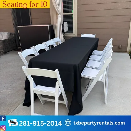 Garden Chair Table Set 10 Guests