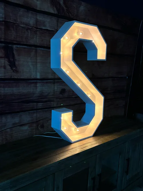 36in Marquee Lighted Letter S