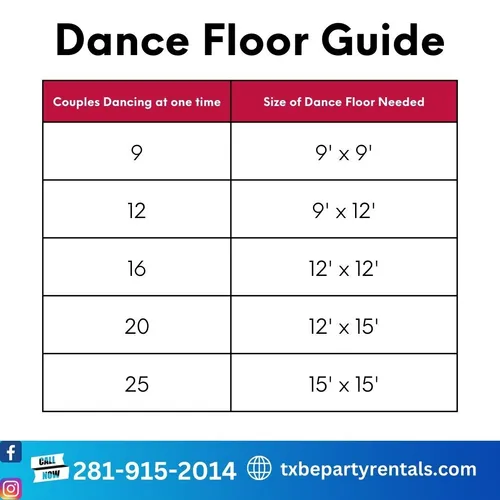 Dance Floor 9ft x 9ft - Dark Maple (NO Subflooring)