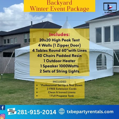 Backyard Winter Event Tent Package