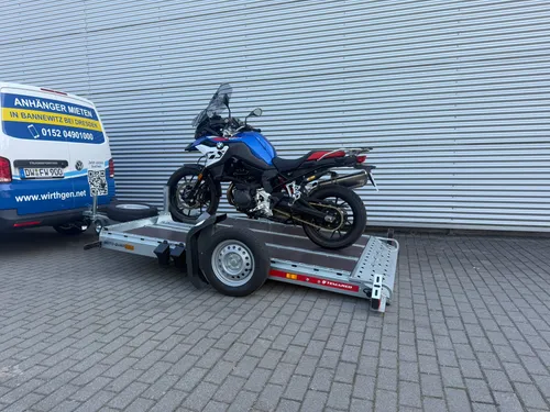 Motorradanhänger absenkbar 750 kg