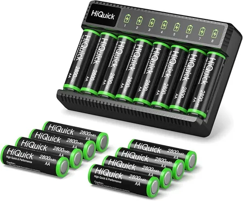 HiQuick High Capacity (4) Rechargable AA Battery Kit 