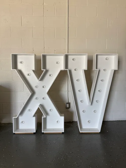 XV Marquee Letters 