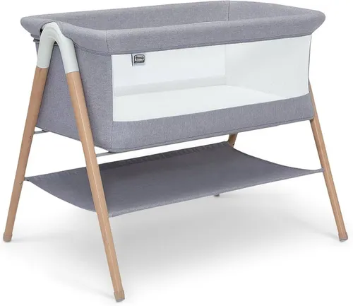 Simmons Kids Koi by The Bed Bassinet with Breathable Mesh and Natural Beechwood Legs