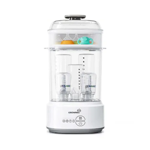 GROWNSY Bottle Sterilizer and Dryer, Compact Electric Steam Baby Bottle Sterilizer