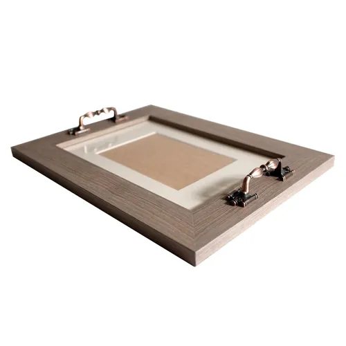 TY011 Tray - Frame Bronze Handle 