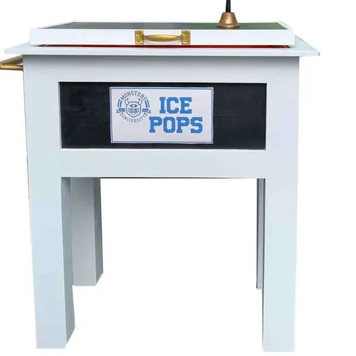 POPS01 Ice Cream Cart - White and Gold