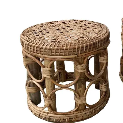 KR09 Rattan - Boho Chic Stool