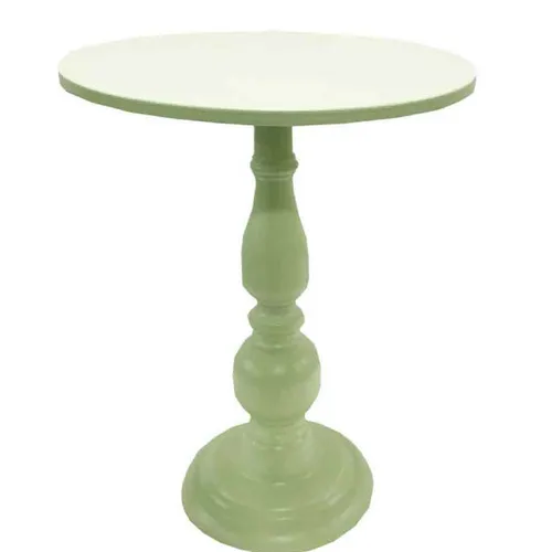 CS36 Cake Stand - Pastel Green Metal Medium Pedestal