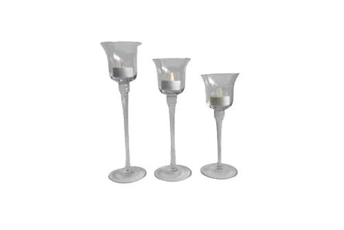 LN152  Candle Holder - Glass