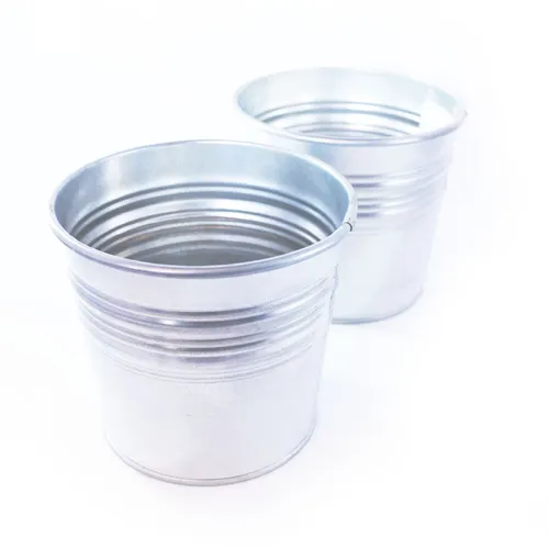 MW011 Metal Bucket - Silver Mini 