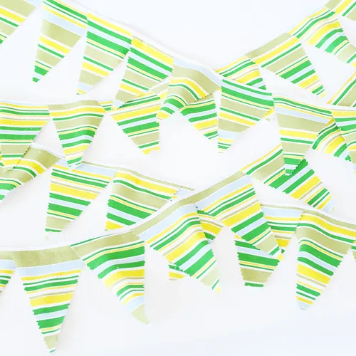 BT02 Bunting - Stripes Green