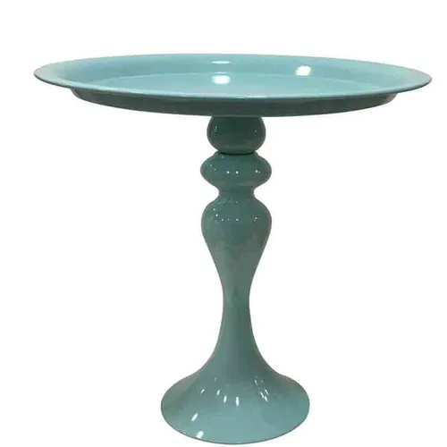CS63 Cake Stand - Pastel Blue Pedestal Medium 